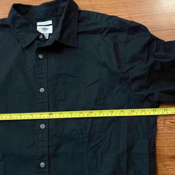 Old Navy Black Button Up Mens Large - Picture 6 of 7